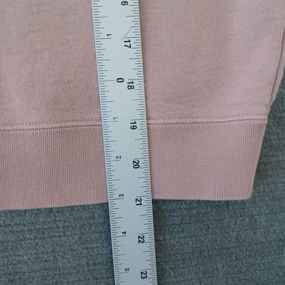 Alexander Wang Hoodie Sweater Womens M Mauve Pink Foundation Terry Logo Casual - Picture 7 of 11